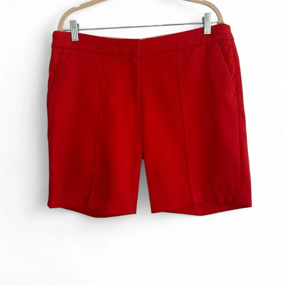 Dalia Red Orange Women's Shorts - Picture 5 of 6